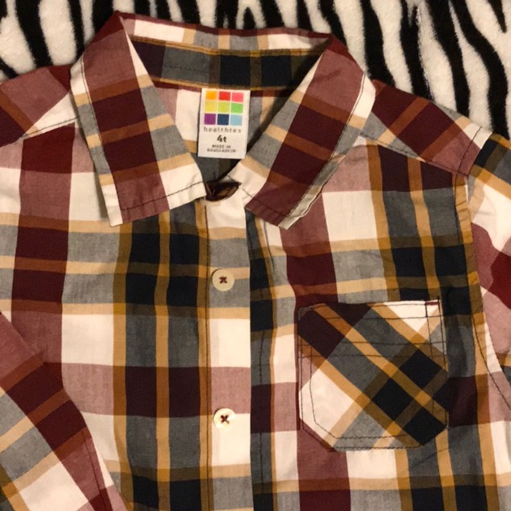 Kids button down long sleeve shirt